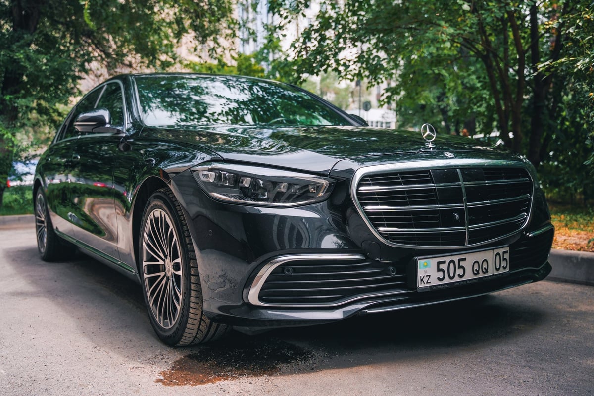 Black Mercedes-Benz S-Class luxury sedan